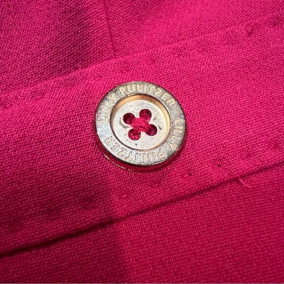 Lilly Pulitzer Pink Sheath Dress with Gold Button Accents sz 2 - Picture 5 of 11
